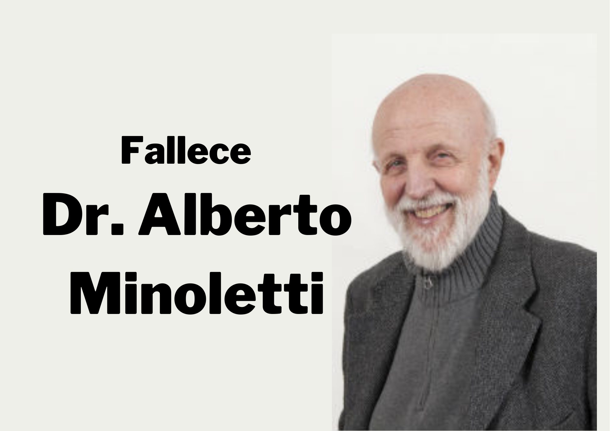 Instituto Psiquiátrico lamenta sensible fallecimiento de doctor Alberto Minoletti Scaramelli